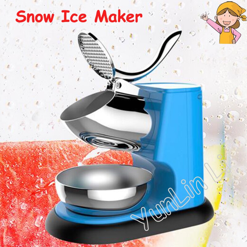 Portable Snow Ice Maker Electric Ice Crusher Commercial Aluminum Alloy Ice Crusher with Low Noise