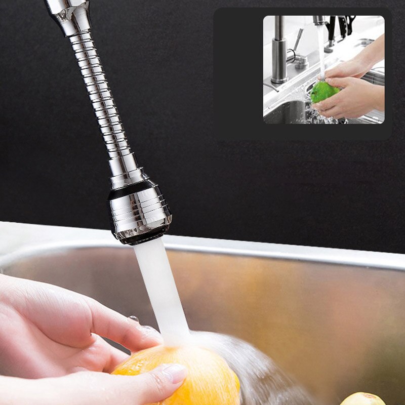 Adjustable Kitchen Faucet Extension Tube Bathroom Extension Water Tap Water Filter Foam Kitchen Faucet Accessories