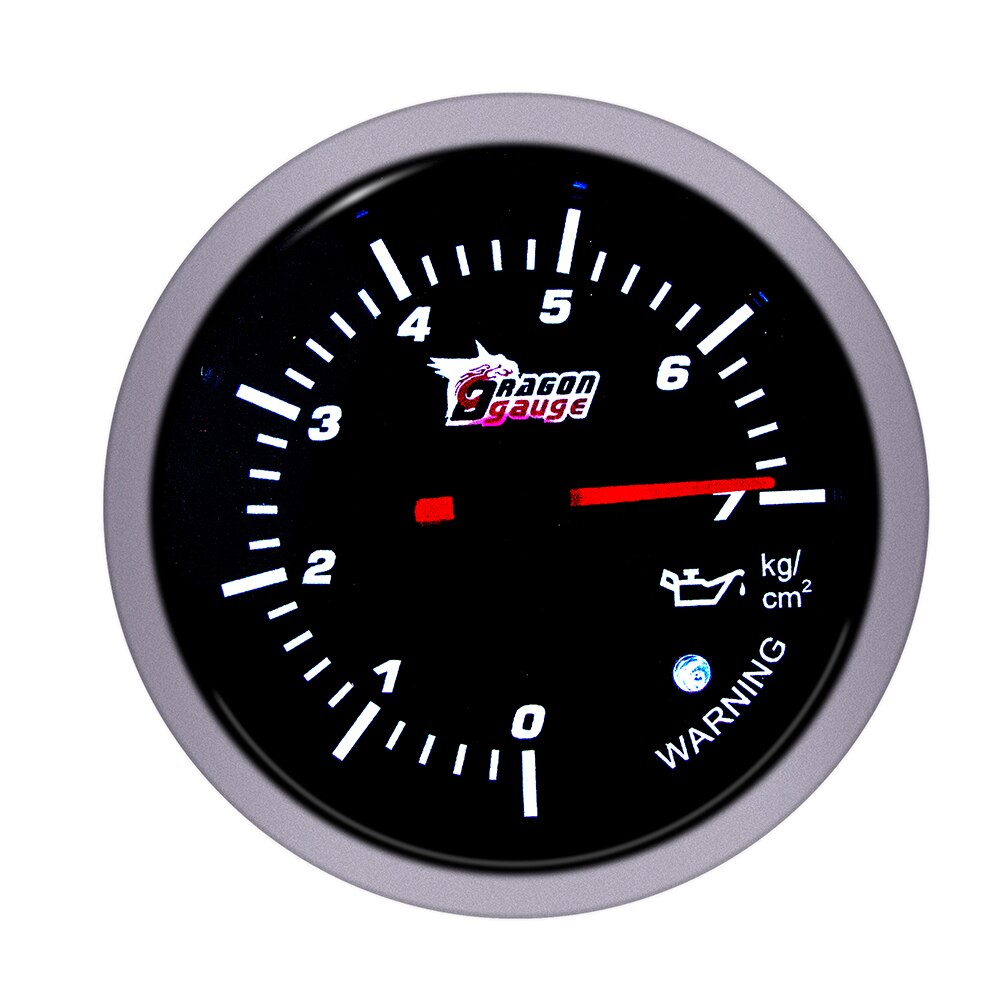 「DRAGON」 60MM Tachometer Voltmeter EGT Gauge Boost Gauge Water Temp Oil Temp Oil Press With Gauge Rack for 12V Car: Oil Press Gauge