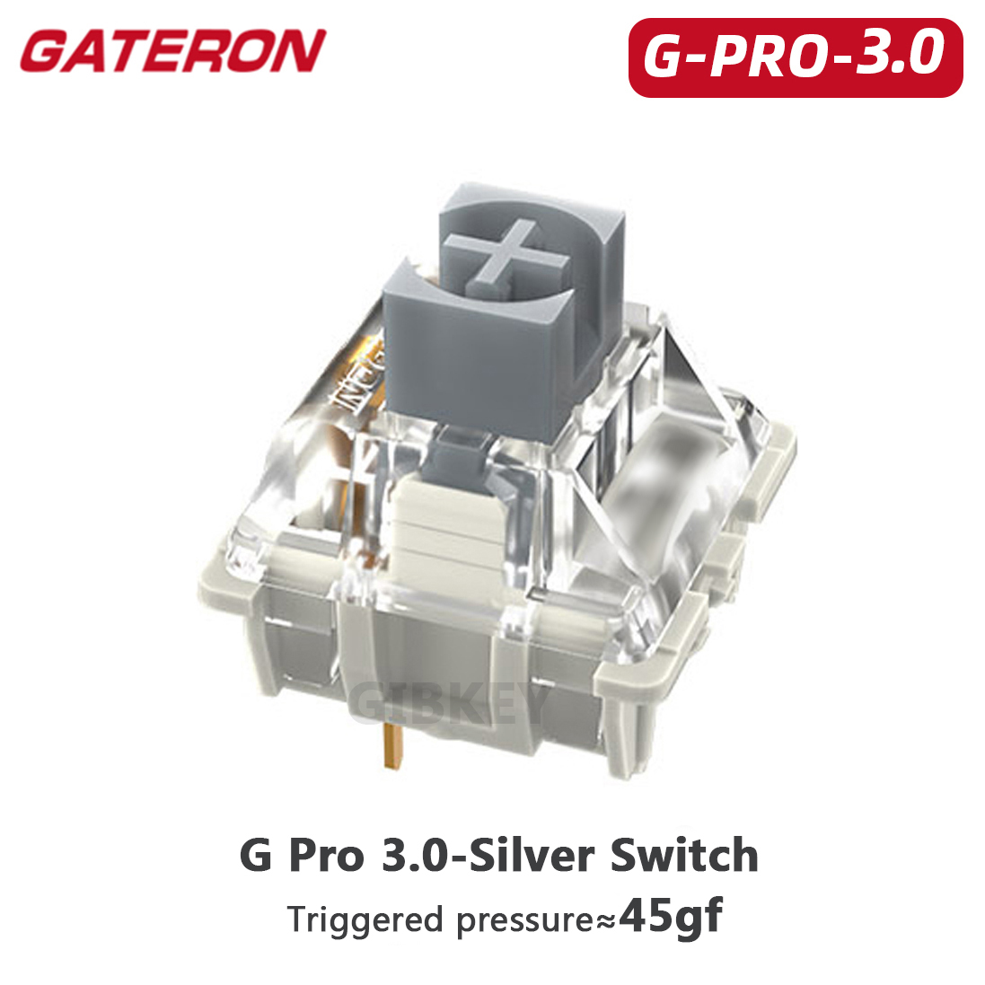 Gateron Wit Geel Zilver Pro 2.0 V2 Schakelaar 3pin RGB lineaire Tactiele Rood Bruin Schakelaars voor -swappable Mechanisch toetsenbord: Goud / ZWARTE SCHAKELAAR