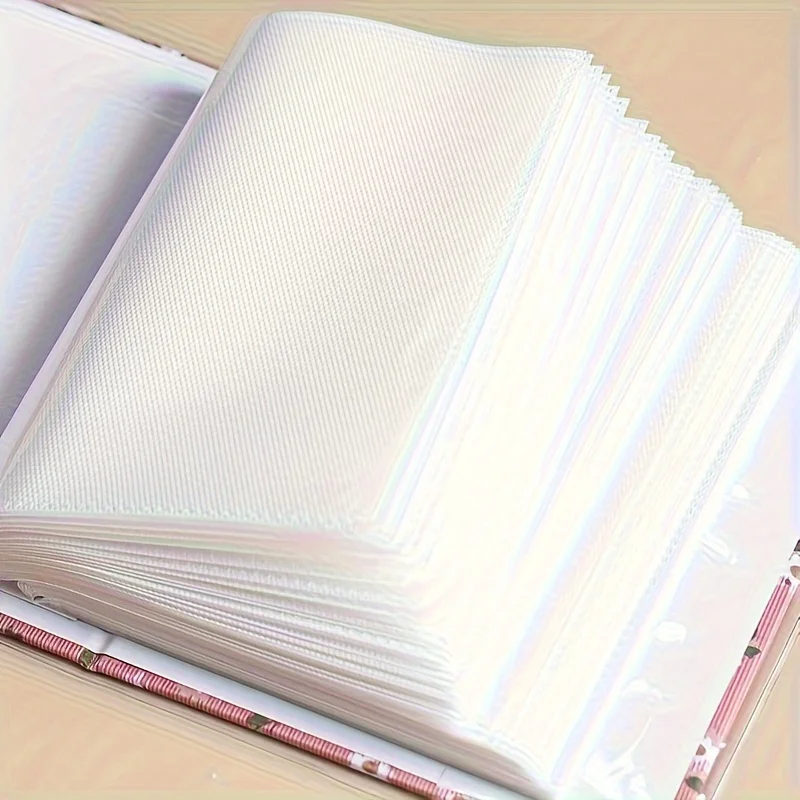 Álbum de fotos de 6 pulgadas con 100 hojas, capacidad de momentos memorables, libro de recuerdos tipo inserción de amor rojo, libro de recuerdos de recuerdo