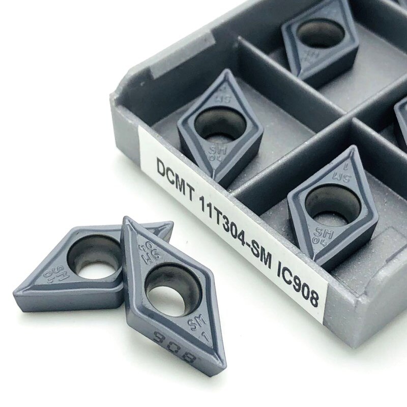 DCMT11T304 DCMT11T308 SM IC907 IC908 toczenie wewnętrzne narzędzie dcmt 11t304 płytka węglikowa narzędzie tokarskie tokarka tokarka