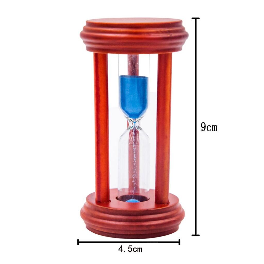 3 Minute Red Wood Sand Hourglass Sandglass Sand Timer Clock Ornament Home Decor