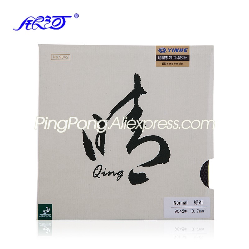 Yinhe Qing/Qing Zachte Pips-Lange Yinhe Tafeltennis Rubber Originele Galaxy Lange Pips Ping Pong Bovenvel Ox /Spons