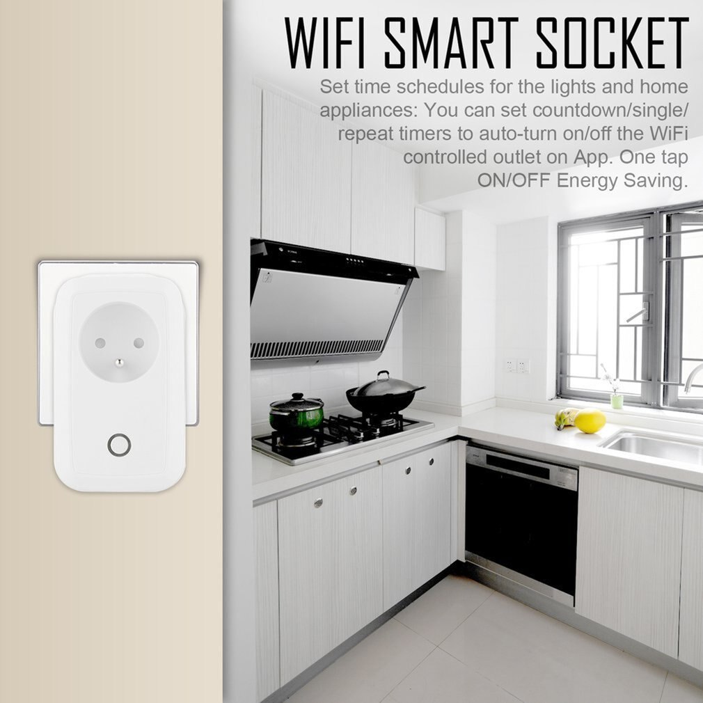 Wifi Remote Control Smart Socket Intelligent Remote Control Plug Outlet APP Timing Switch for Home Automation UK US EU AU Plug