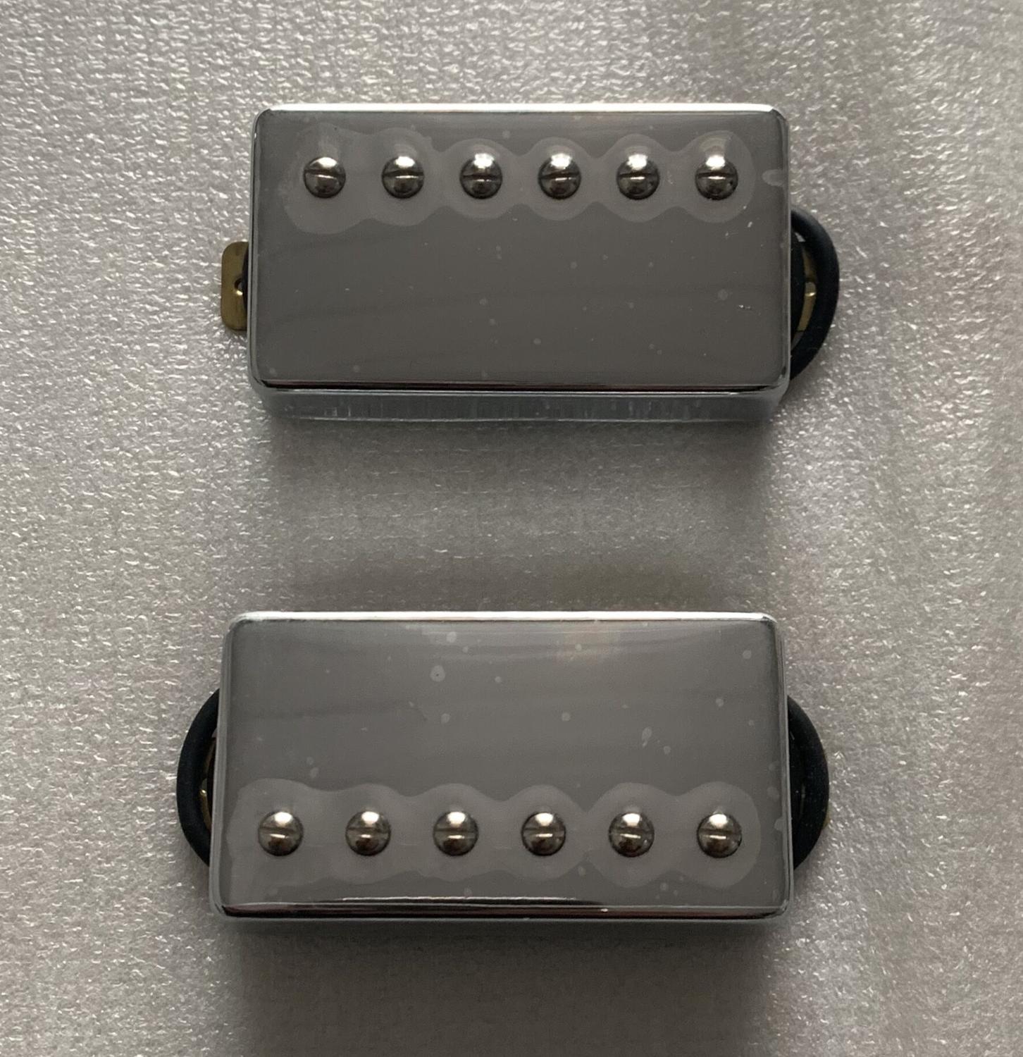 Set of Genuine Chrome Humbucker LPC210-CR N and B Pickups With Screws Made in Korea For Electric Guitars #P215