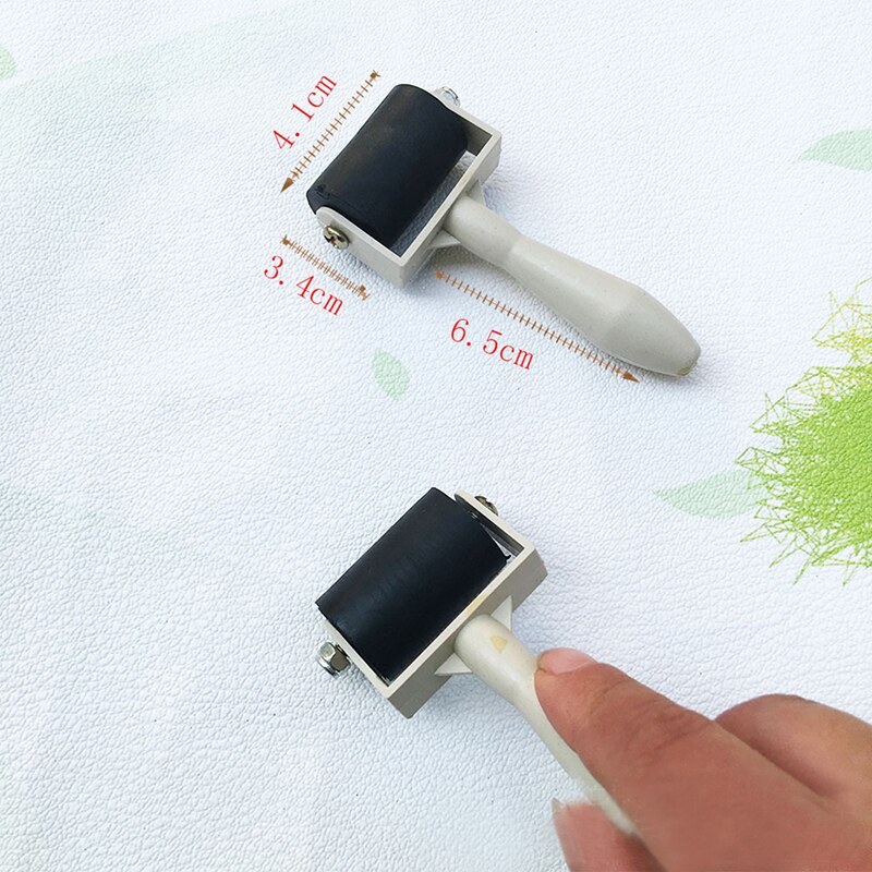 Non-Stick Roller Pin Clay Roller Pottery Rolling Pin Modelling Tool Stamping Brayer Art Clay Tools For Craft 3.5*8*11cm