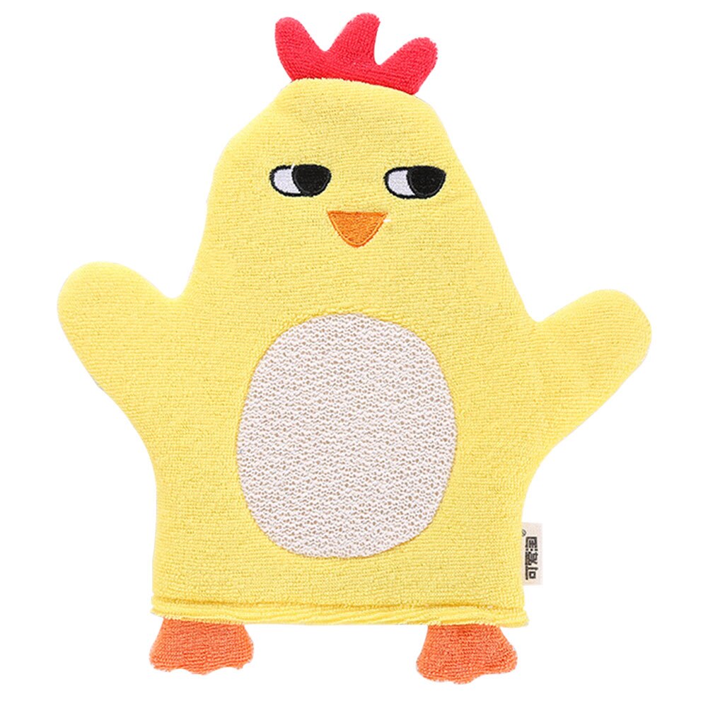 Toalla de algodón dibujos animados baño esponjas frotar guantes ducha cepillo lindo bebé Super suave