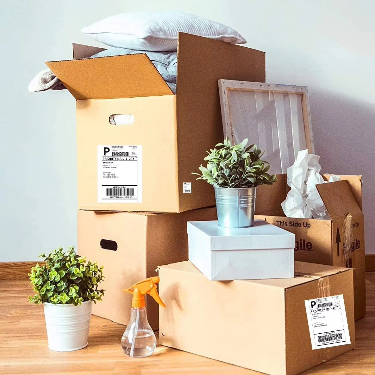 4x6 inch 500 vellen thermische zelfklevende labelprinter verzendlabels oliebestendige labels universeel stickerlabelpapier