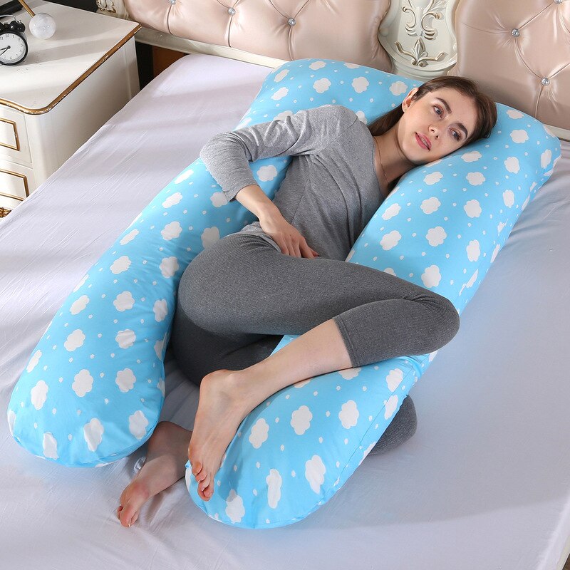 Pregnancy Pillow Side Sleeper Pregnant Bedding U-Shape Cushion Long Sleeping Multifunctional Maternity Pillows YYF013: YYF013H-1