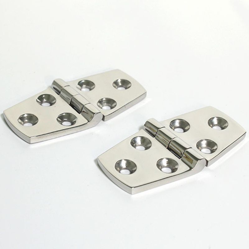 4Pcs Marine Boat Stainless Steel Strap Hinge 3" x 1.5" Hinges Door Hardware