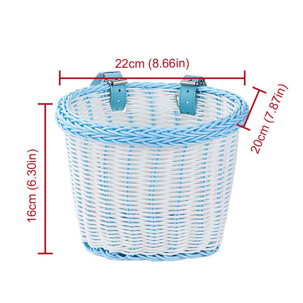 Kinderfietsmand Fietsen Stuurzakje Fiets Rieten Manden Kind Scooter Opbergmand Vooraan Kinderen Fietsdraagtassen: Light Grey