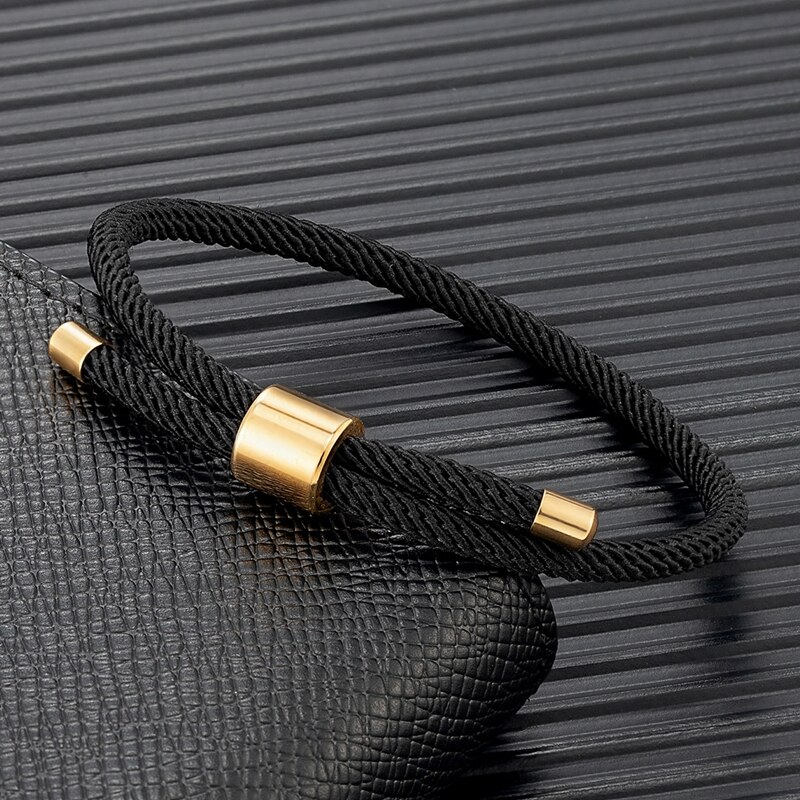 Mkendn Minimalistische Waterdichte Milan Touw Armband Rode Verstelbare Enkelband Mannen Vrouwen Handgemaakte Draad Paar Lucky Strand Sieraden