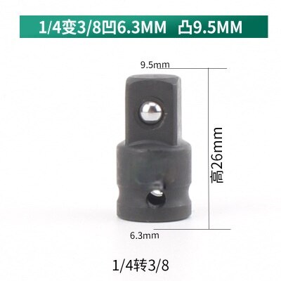 6pcs Drive Socket Air Impact Adapter Reducer Sleeve Repair Tool Repair Tools Wrench Adapter Hand Tools Set 3/8 1/4 1/2 3/4: 14to38
