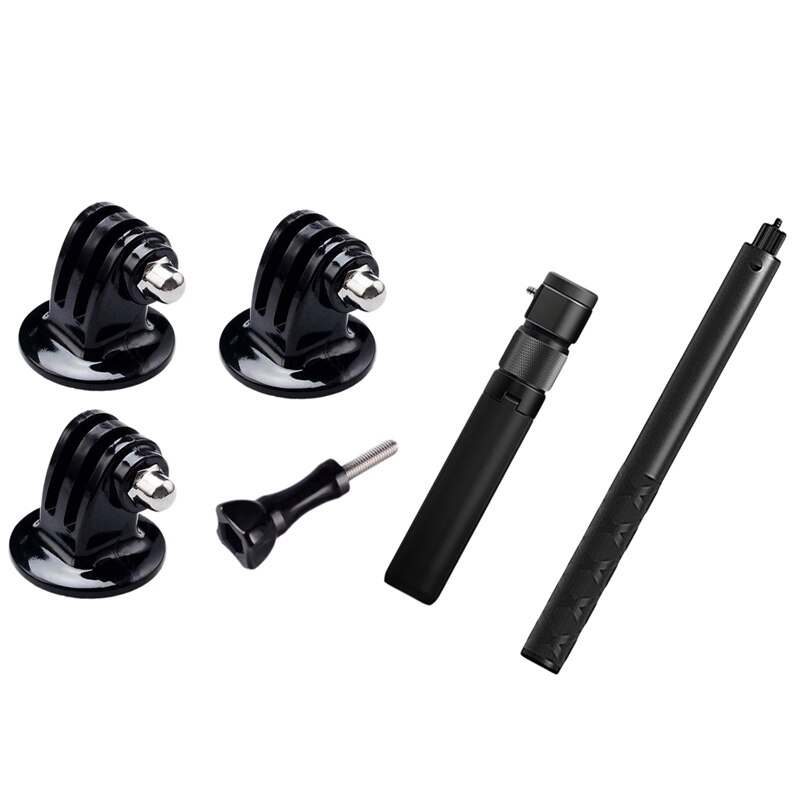 Adaptador de trípode para Gopro héroe 6 Hero 5 héroe 5 Hero 4 y 1,1 M giratorio Invisible palo de Selfie para Insta360 uno X