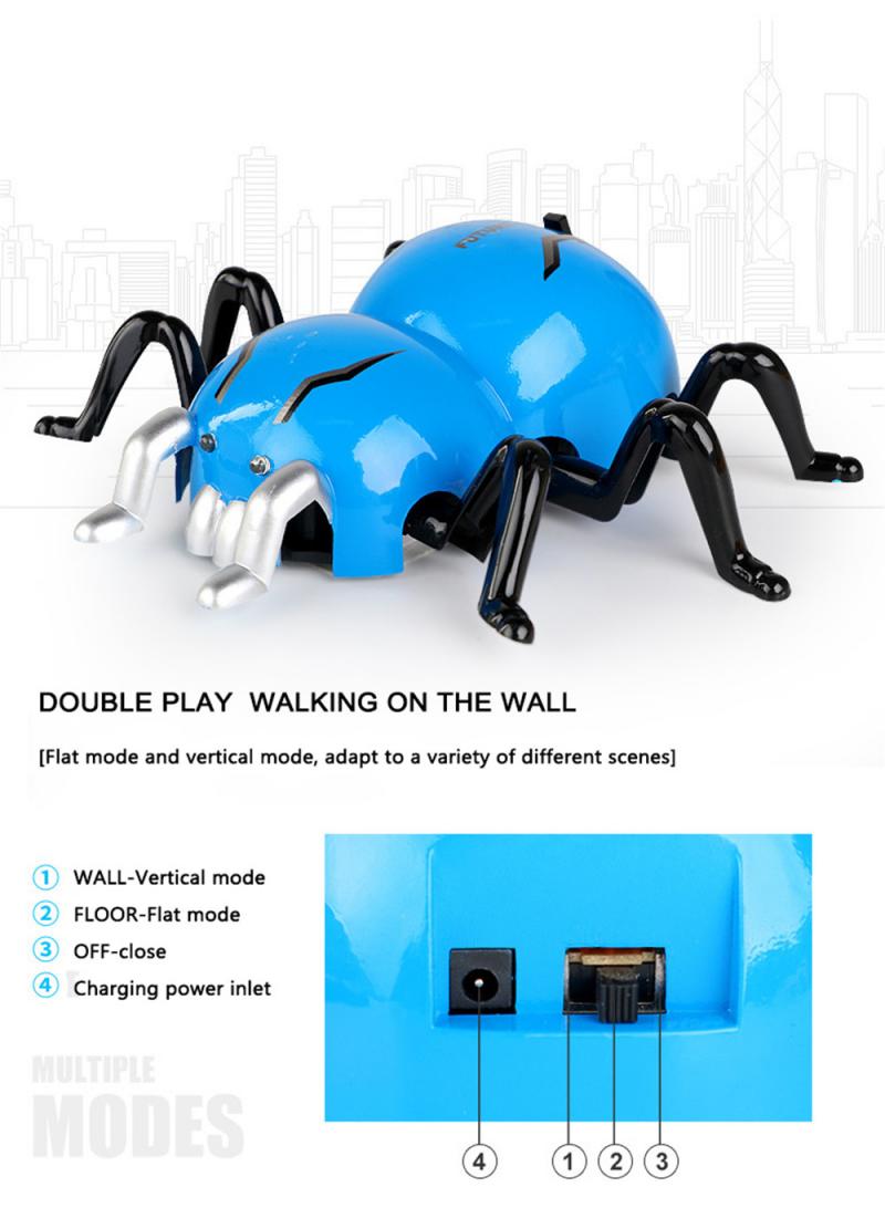 Wall Climbing Spider Remote Control Car Remote Control Wall Climbing Toy Simulation Spider Remote Capable Of Running Vertically