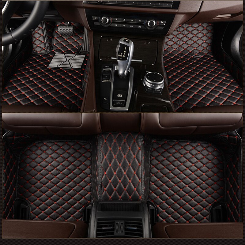 Custom Auto Vloermatten Voor Ford Escort Fiesta Mondeo Focus Fiesta Edge Explorer Stier S-MAX F150 Everest Mustang Accessoires