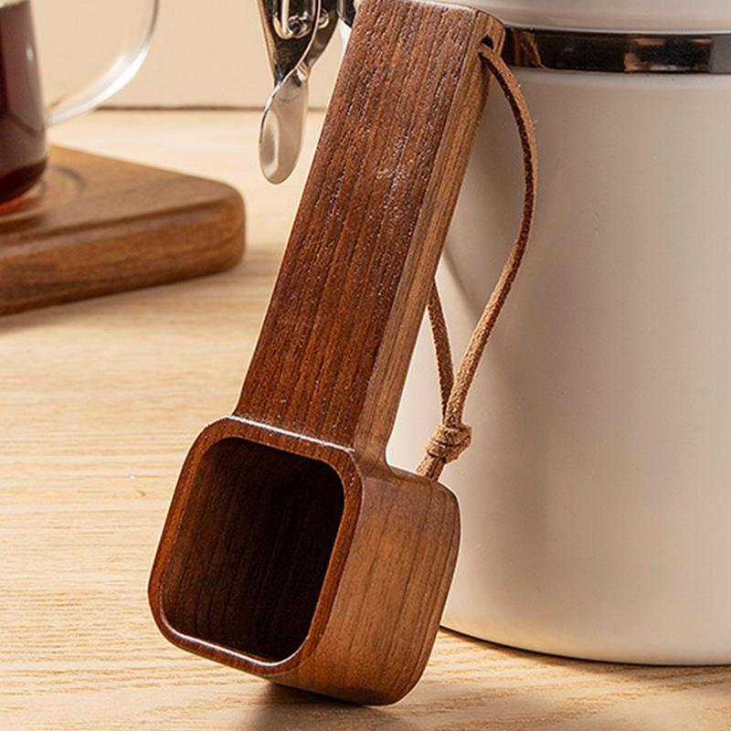 Wooden Measuring Spoon Set Kitchen Measuring Spoons Tea Coffee Scoop Sugar Spice Measure Spoon Measuring Tools for Cooking Home