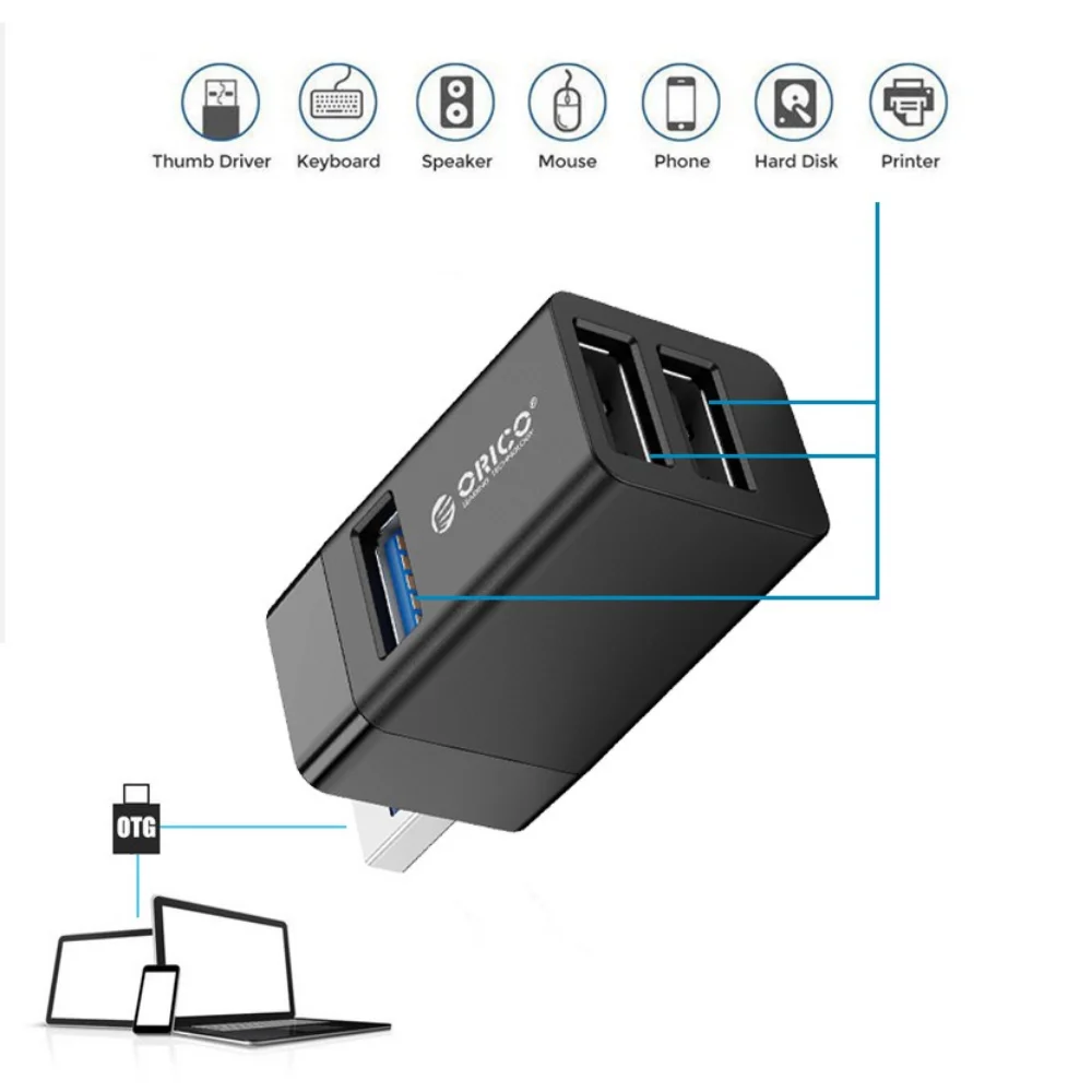 Orico Usb 3.0 Hub Notebook Draadloze Usb Splitter 3-Poort Laptop Extender Pc Computer Usb 2.0 Lading Hub Voor Laptop Accessoires