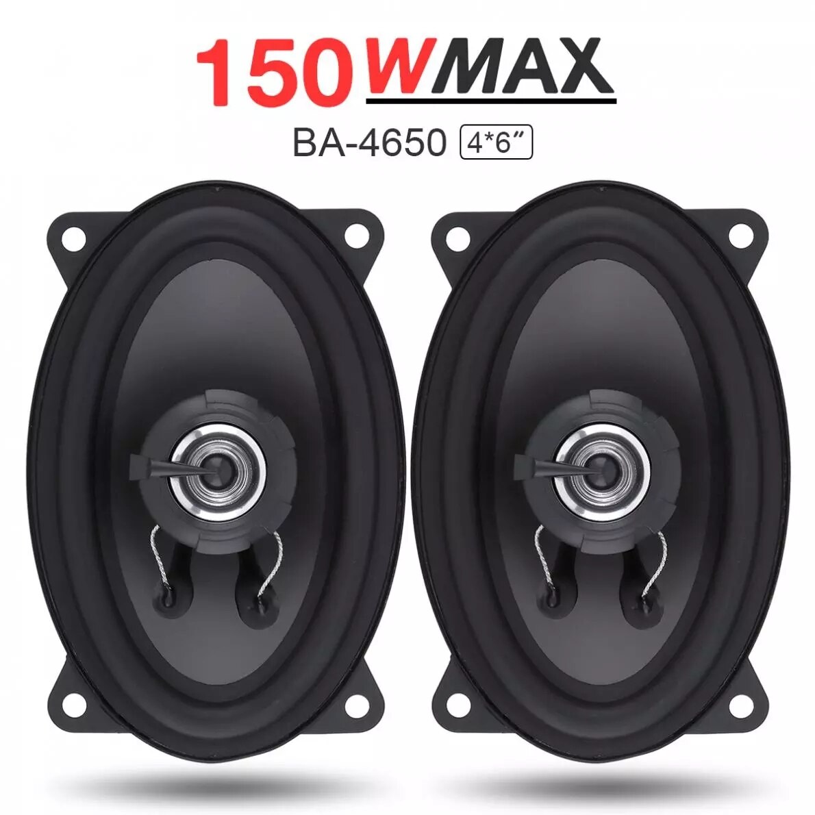 2 4X6 Inches 150W Auto High-Fidelity Audio Full-Range Coaxiale Speaker Auto Speaker Automatische tweeter