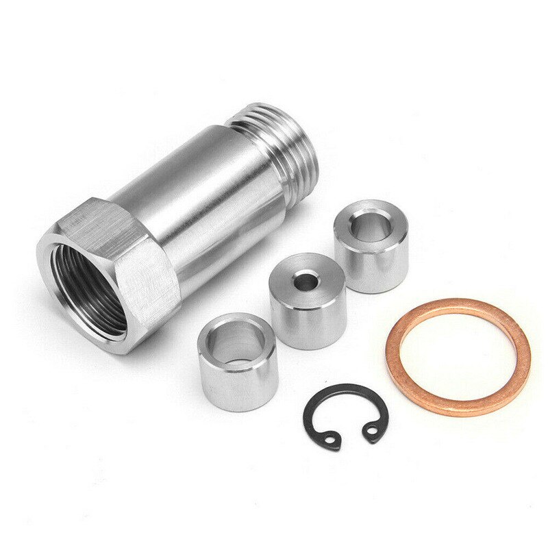 1 Set O2 Oxygen Sensor Restrictor Fitting W/ Gas Flow Inserts Cel Fix Stainless Steel &amp; Adjustable Gas Flow Inserts Defouler