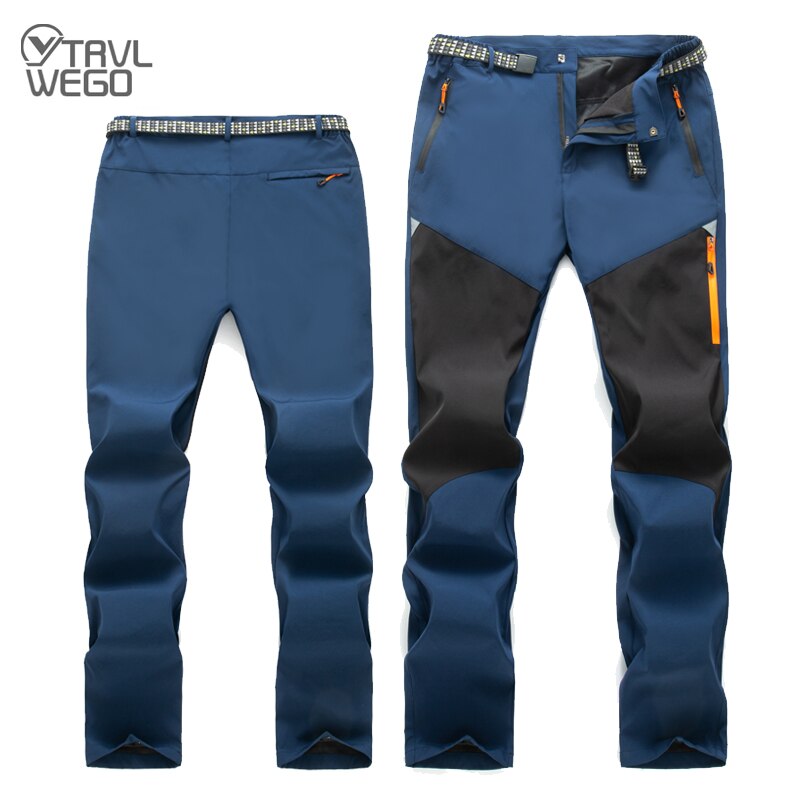 TRVLWEGO Hiking spodnie kempingowe Men Summer Thin Breathable Quick Dry Pant Outdoor Sports Climbing Waterproof Pants