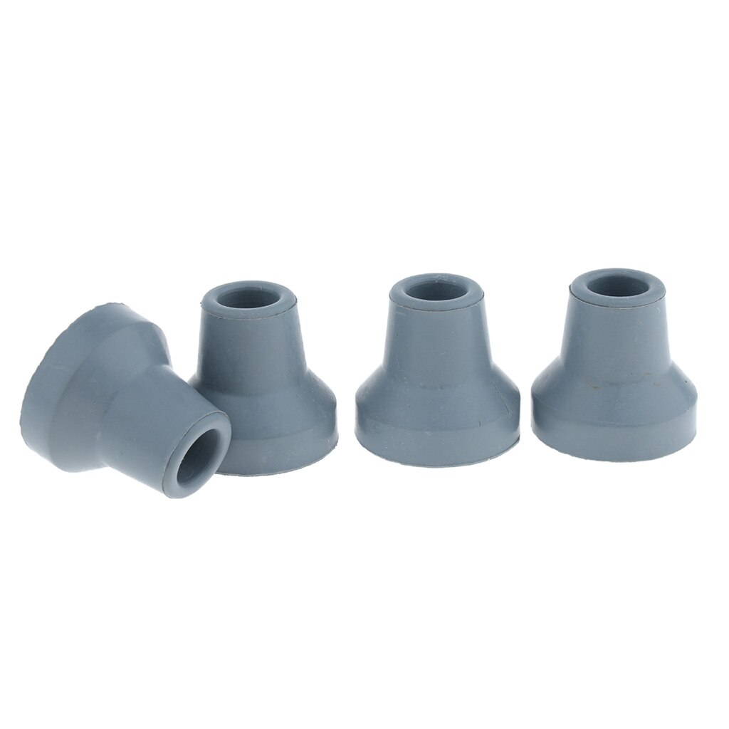 4 Stuks Rubber Cane & Walker Tips - Anti Skid Stoel Been Tips Caps, Trekking Pole Tips Protectors, anti-Slip