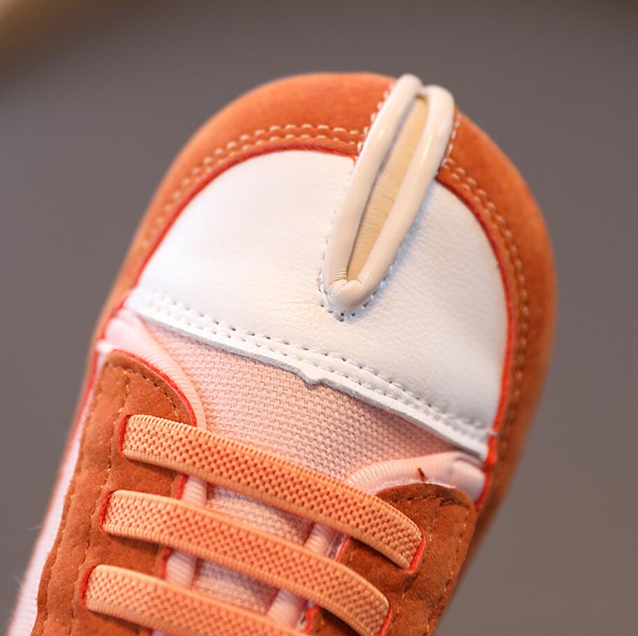 Autumn Children Shoes Boys Girls Sport Shoes Breathable Leather Comfortable Non-slip Rubber Sole Kids Sneakers