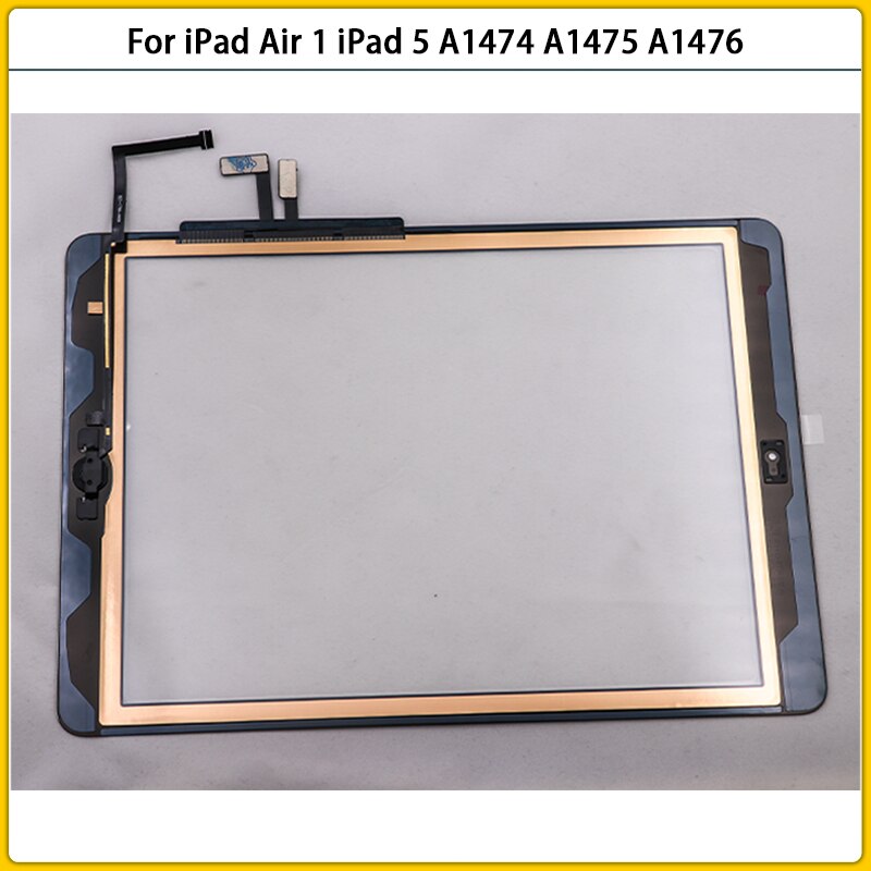 9.7“ For iPad Air 1 iPad 5 A1474 A1475 A1476 Touch Screen Panel Sensor Lcd Front Outer Glass TouchScreen With Button Replace