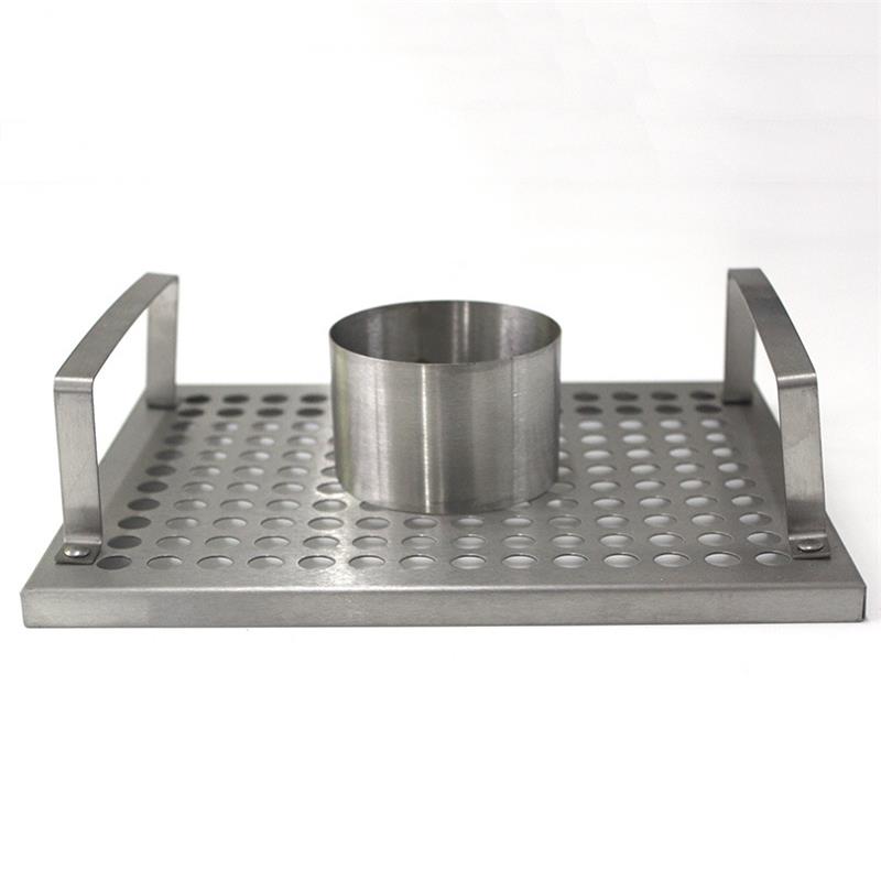 Rustfrit stål øl dåse kylling indehaver roaster grill rack grill grill kurv kalkun stegerist til grill ryger 8.78 tommer