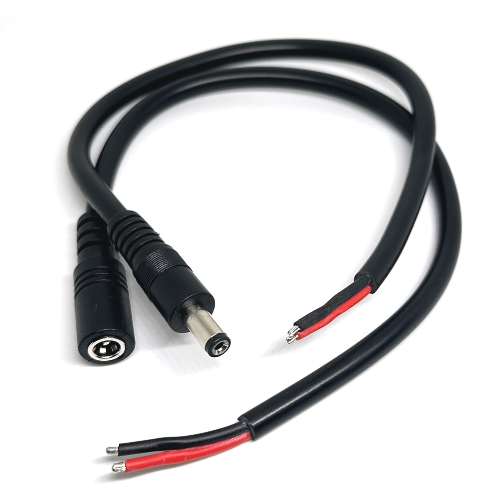 15a Mannelijke Of Vrouwelijke Connector Met Draad 5.5*2.1Mm 14awg Waterdichte Dc Draad Met Slot Enkele Kop Lijn Verlengkabel