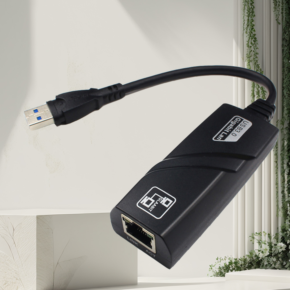 Ethernet-RJ45-Netzwerkkarte, kabelgebunden, USB 3.0 auf Gigabit LAN (10/100/1000) Mbit/s-Netzwerkadapter für PC