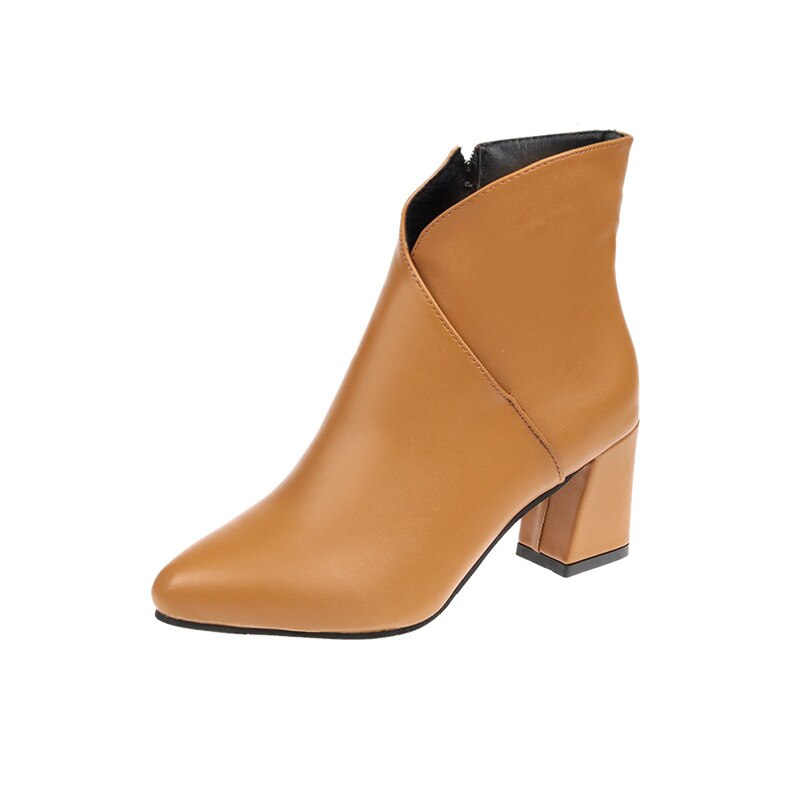 Chaussures Pop Star à bout pointu et talon fin pour femmes, souliers à la pour dames, élégantes, européennes,: Orange / 39