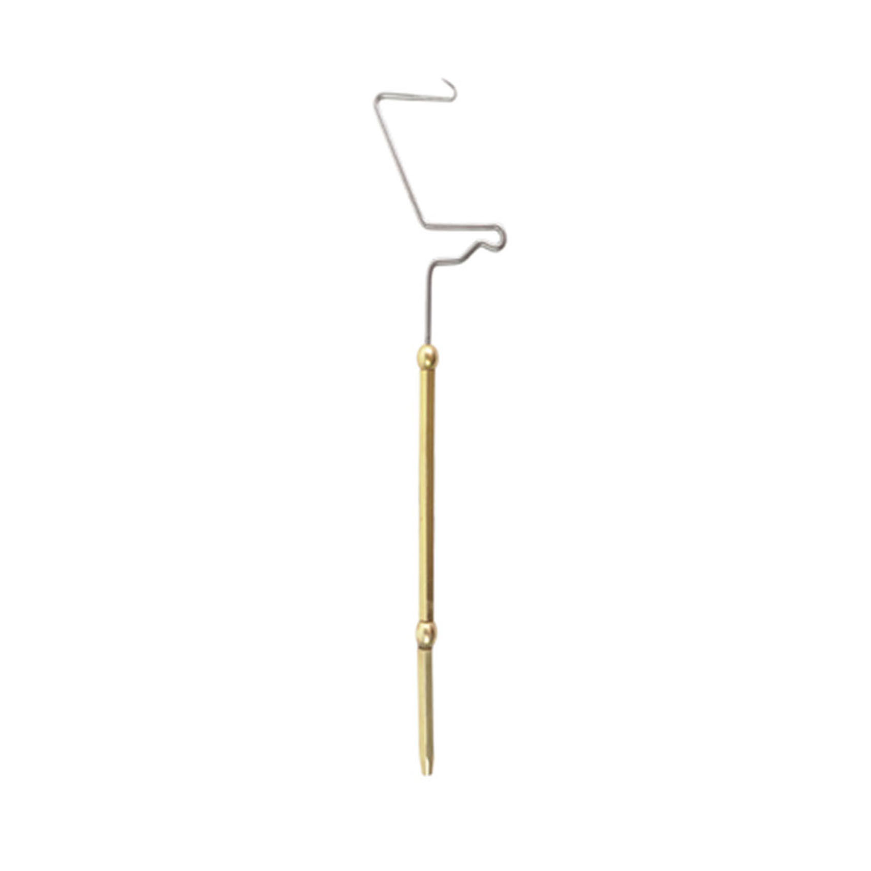 De aventik vliegbindset bevat een spoelhouder met keramische punt, een whipfinisher, een dubbingnaald, een spoeldraadinrijger en een roterende hackeltang.: Rood