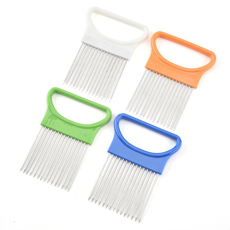 Onion Fork Stainless Steel Fork Vegetable Slicer Tomato Cutter Easy Cut Metal Meat Needle Easy To Clean Kitchen Accessories