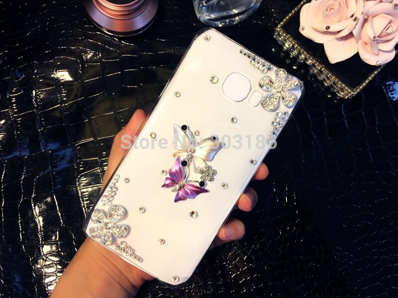 For Sony Xperia 5 8 10 Plus 1 XZ4 XA3 Z3 Z5 Compact L1 L2 L3 M5 E5 Xperia 10 II Rhinestone Flower case Diamond cover