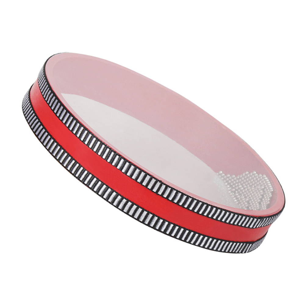 8 Cal z litego drewna fala oceaniczna bęben bęben morski rama bęben delikatny dźwięk morski zabawka muzyczna czerwony instrument muzyczny