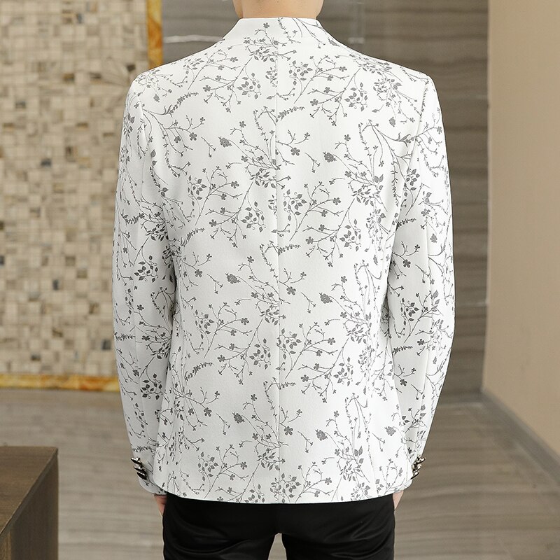 Männer stehen kragen jacke anzug frühling und herbst neue gutaussehend Zhongshan Outfit Trend junge anzug Mantel der männer