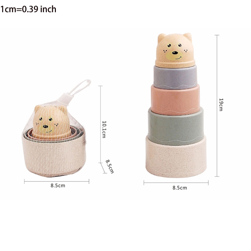 Sanduhr-stapelbecher-wasserspielzeug für schwimmbad, badewanne und dusche, interaktives spielzeug für babys ab 6m+  jahren zur frühen lernförderung