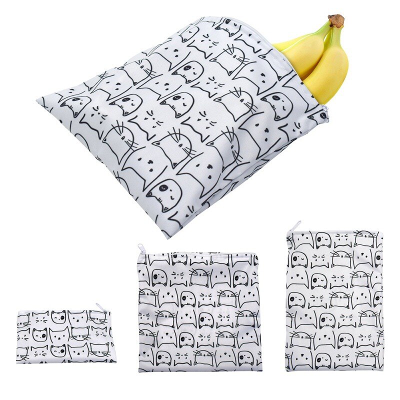 Roll'Eat Snack'n'Go Animals Herbruikbaar Zakje 18 x 18 cm BPA-vrij