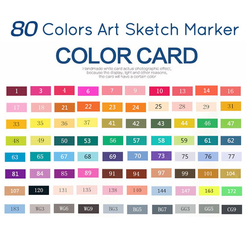 Touchnew Brush Markers Set Oil Soft Brush Pens Alcohol Markers Drawing Sketch Marker Art Supplies for Artist School Stationary