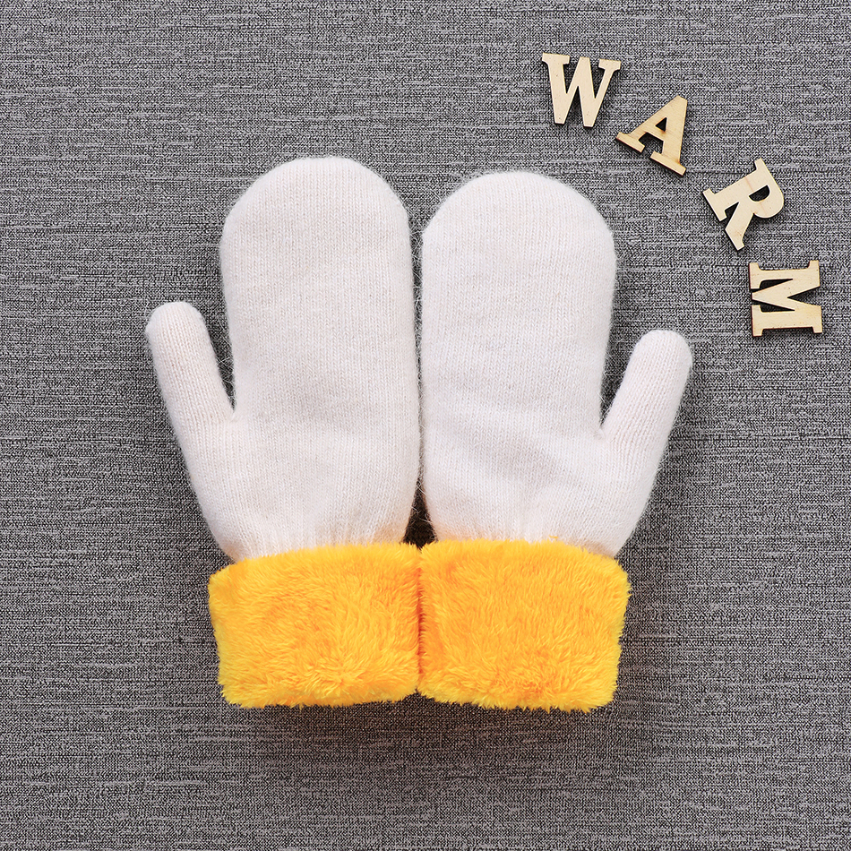 Winter Handschuhe für Große Mädchen warm Outwear Fäustlinge Erwachsenen betroffen Vlies Handschuhe Teenager freundlicher Anti Kalt Zubehör Schwarz Grau Beige: E