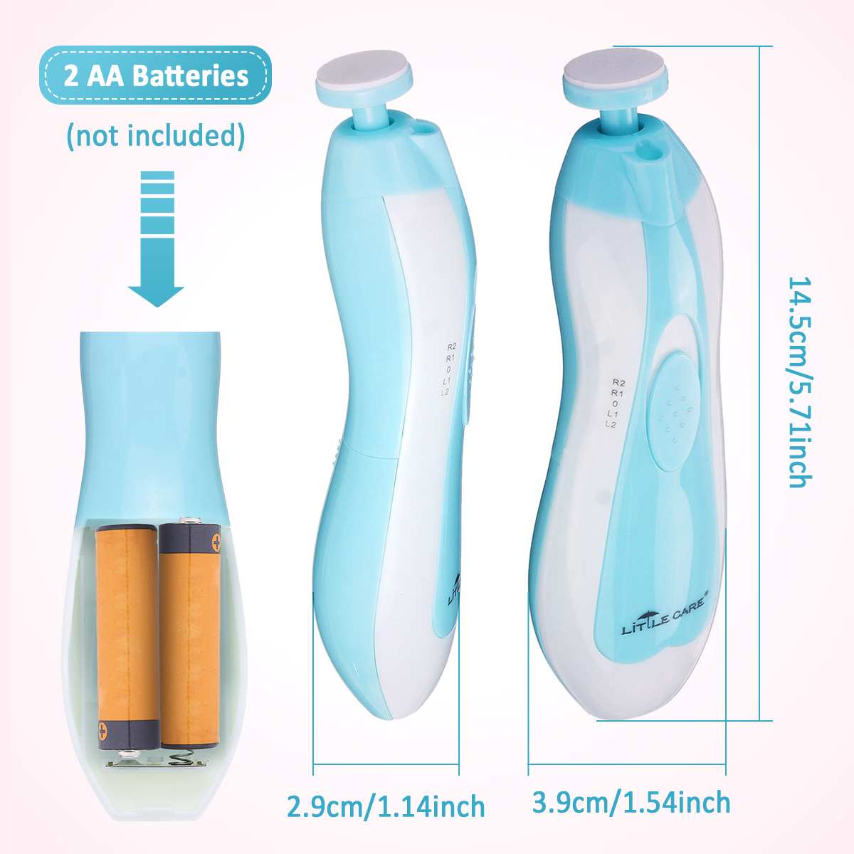 Veilige elektrische nagelknipper, nageltrimmer voor baby's, manicure, pedicure, tondeuse, schaar, kindernagelverzorging voor baby's