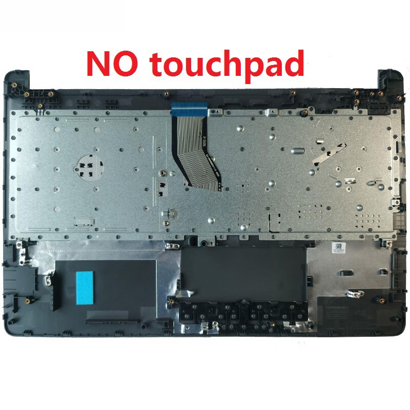 Spanskt tangentbord för bärbar dator för  hp 15-bs 15-bs015dx 15-bs573tx 15-bs007tx tpn -c129 925008-001 pk132043 a 00 handledsstöd övre skal: Grå ingen pekplatta