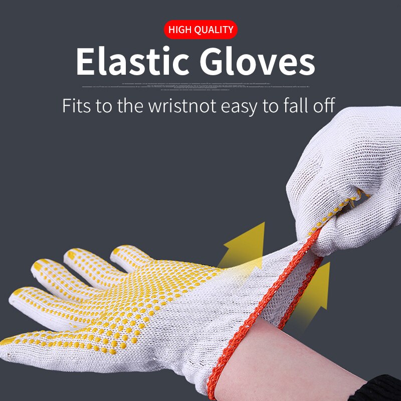 Guantes de trabajo resistentes al desgaste para trabajadores, protección de seguridad para construcción, multifunción, a prueba de Cortes, antivibración, 1 par