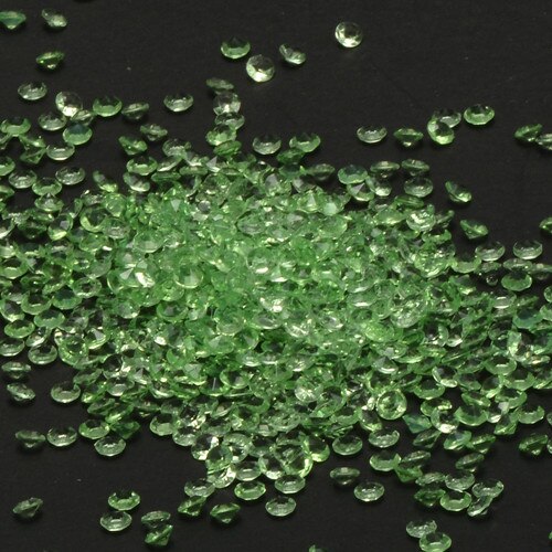 5000PCS 4.5mm Wedding Decoration Crafts Diamond Confetti Table Scatters Crystal Centerpiece Events Party Festive Supplies: Fluorescent green