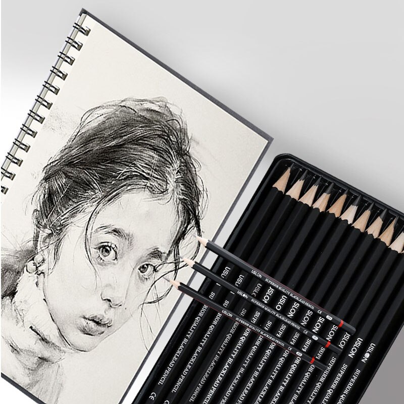 12 Stks/set Professionele Schets Tekening Potlood Set 2H H F B Hb 2B 3B 4B 5B 6B 7B 8B schilderij Tekening Potloden Briefpapier Leveringen