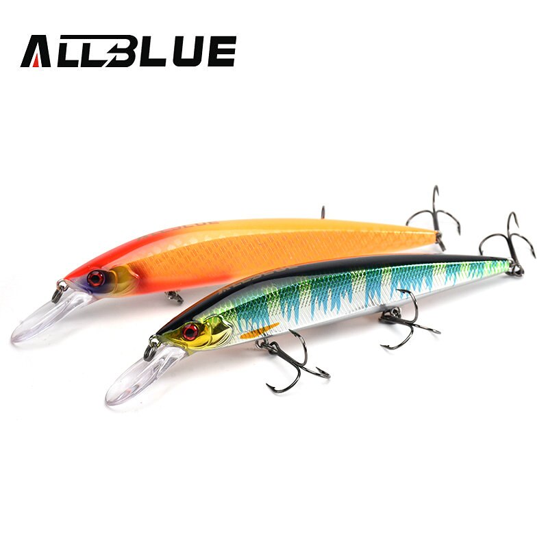 ALLBLUE SHANKS 130MR SP señuelo de pesca suspender Jerkbait 23g de tungsteno a sistema de tiempo fundido Wobbler 2,5 m Minnow esca artificial