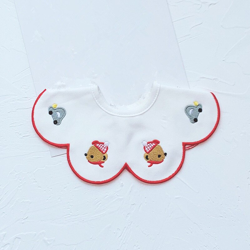 Slabbers Katoen Ronde Hals Baby Burp Doek Slabbetjes 360 Graden Voeden Bib Voor Jongens Meisjes Baby Kleding Bandana Slabbetjes waterdicht: 10