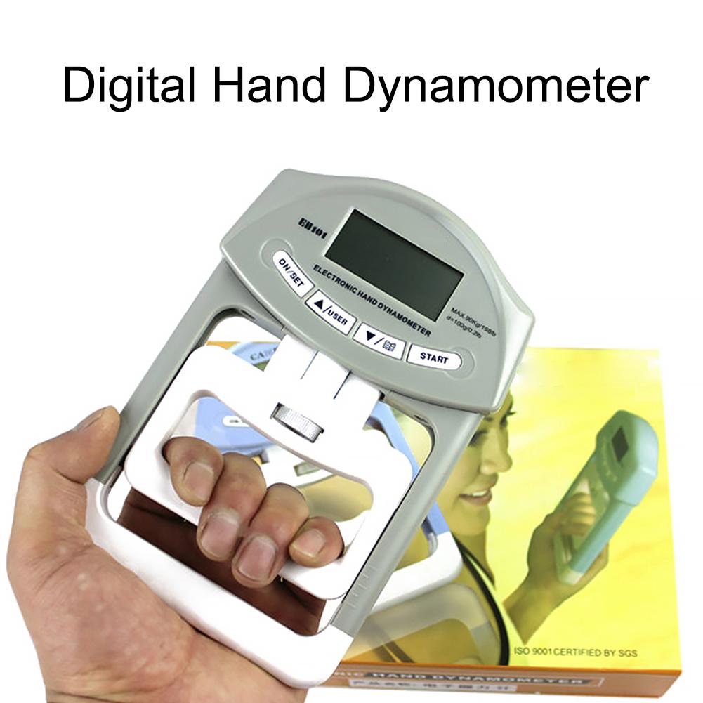 Digital Hand Dynamometer Grip Accurate Reading Strength Measurement Meter Hand Grip Power 200 Pounds/90 KG